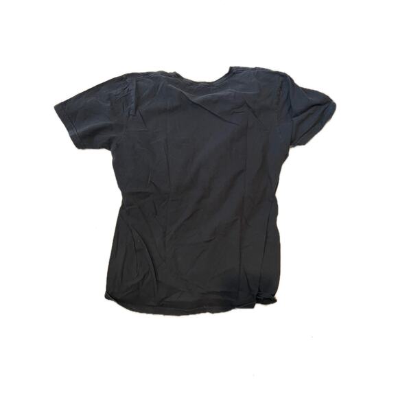 Threadless Spaceman Tagging Smiley Black T-Shirt Mens M - Picture 2 of 3